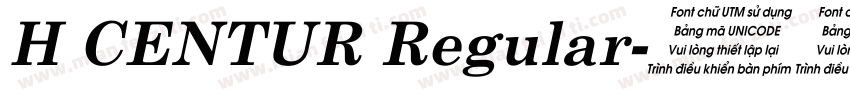 H CENTUR Regular字体转换